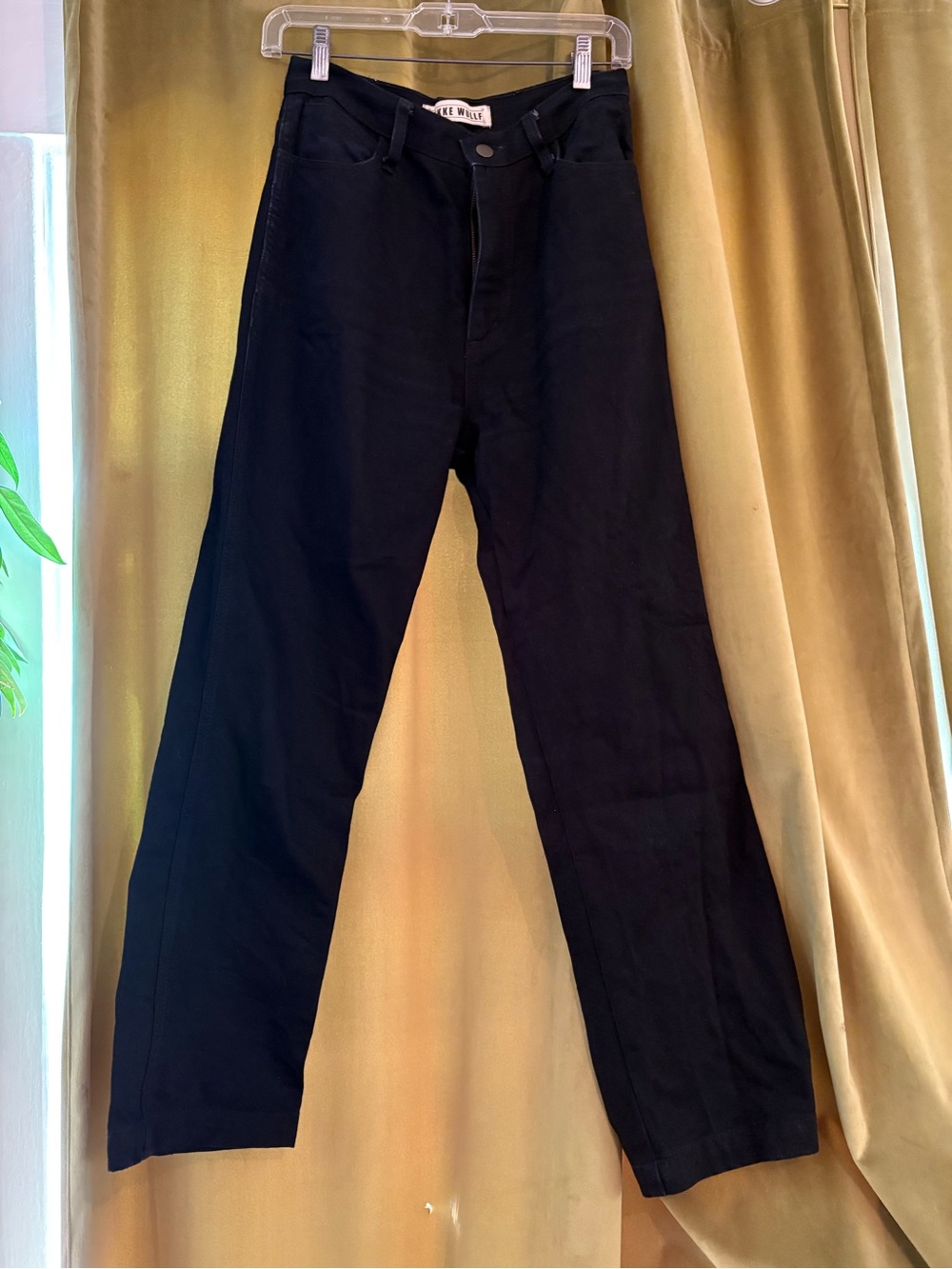 Lykke Wullf Black high rise straight leg jeans